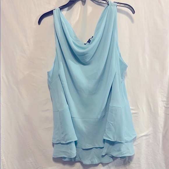 Lane Bryant Green Asymmetrical Tank Top - Picture 1 of 1